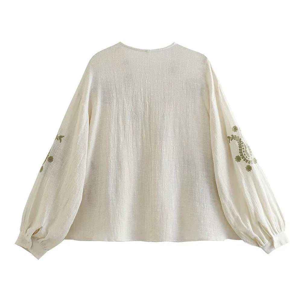 Blouse Élise – Broderie Blanche