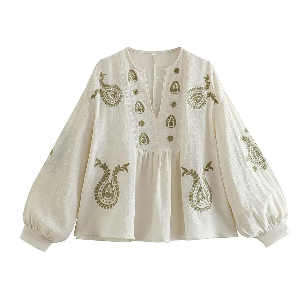 Blouse Élise – Broderie Blanche