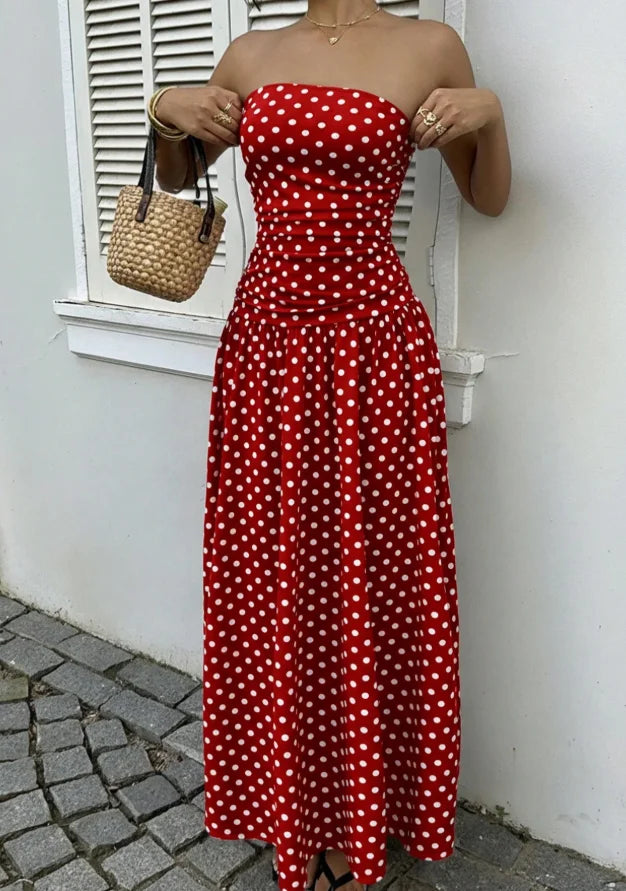 Robe Léna – Pois Élégance