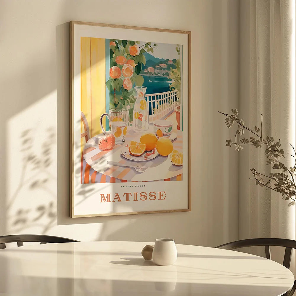 Affiche Capri – Toile Murale "La Dolce Vita" Citrons de Capri