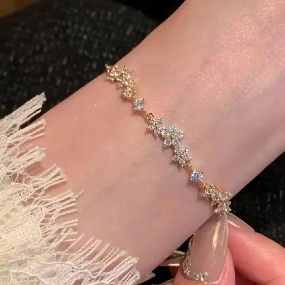 Bracelet Flora – Bracelet Fleur Perlée