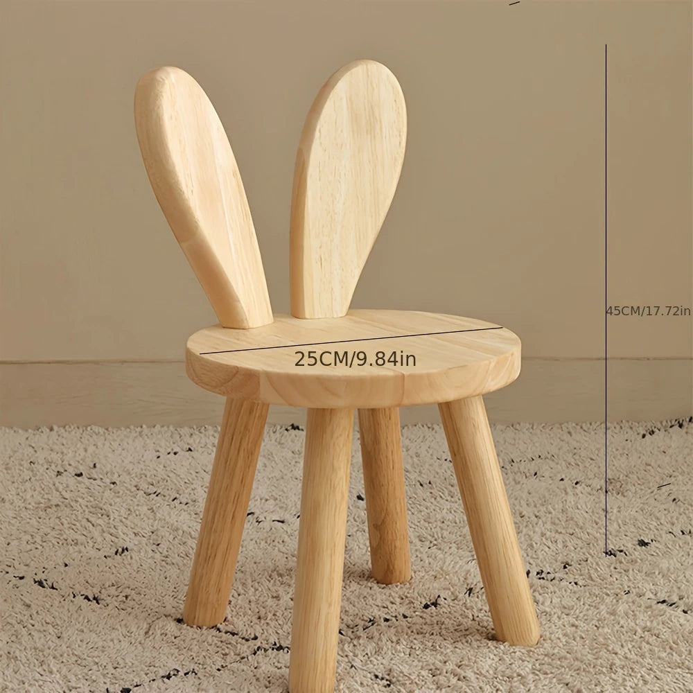 Tabouret Léo – Tabouret Enfant en Bois Oreilles de Lapin