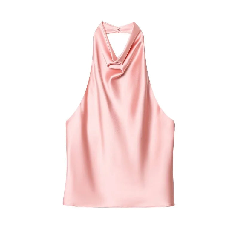 Top Élise – Satin Éclipse