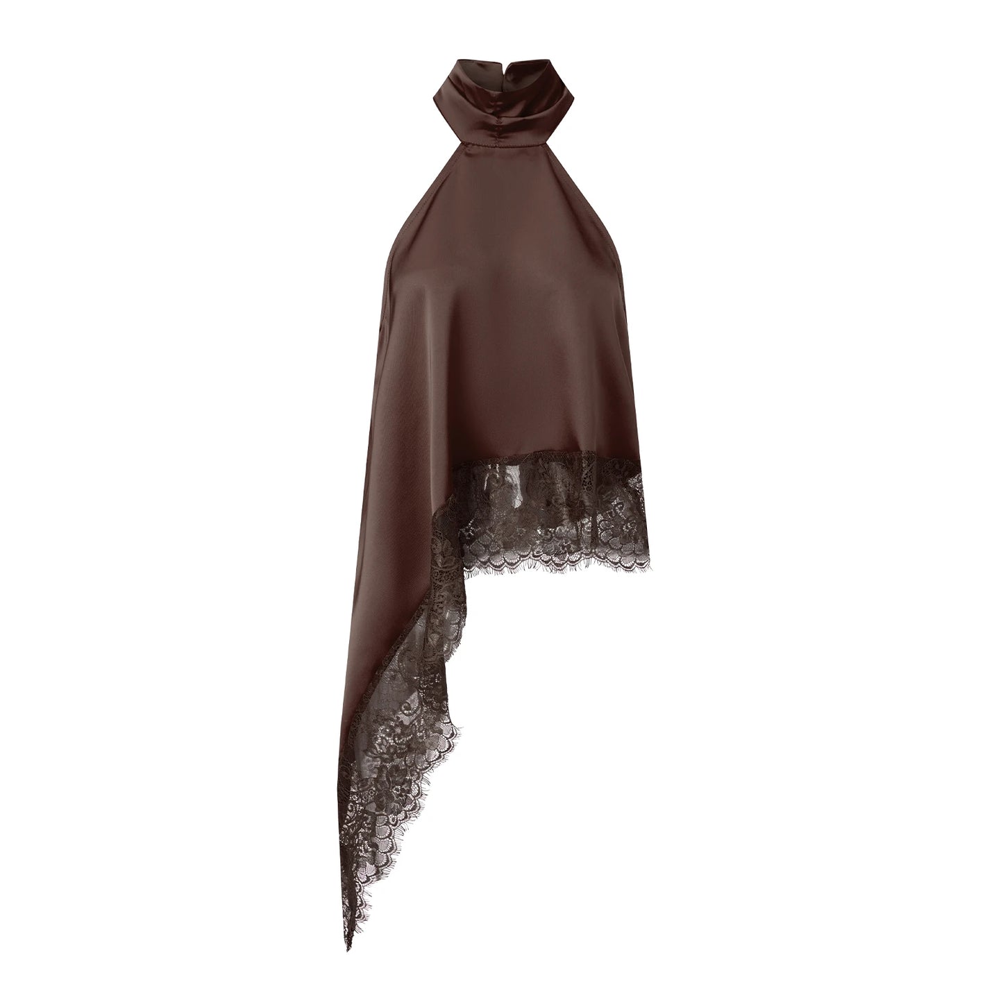 Top Élise – Satin Dentelle