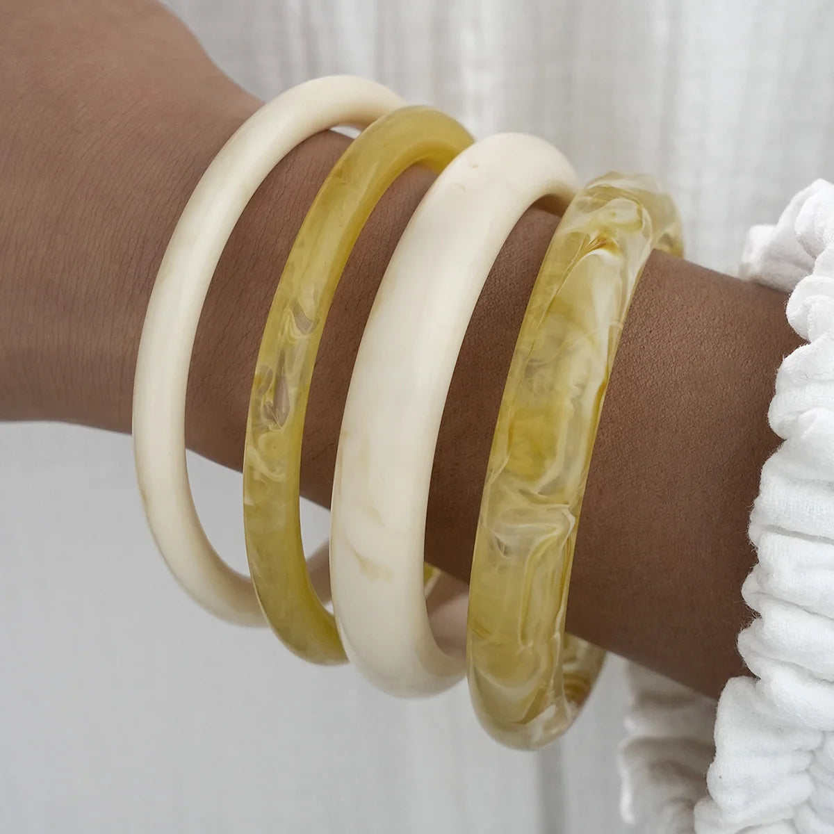 Bracelet Azélie – Jonc Résine Vintage