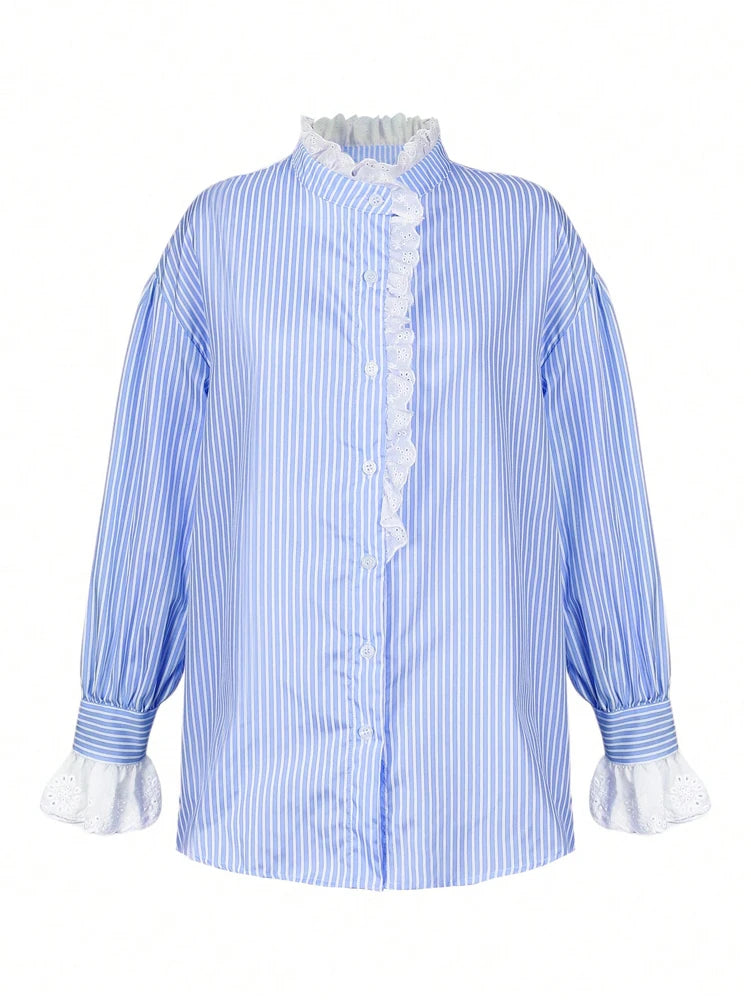 Chemise Élise – Dentelle Riviera