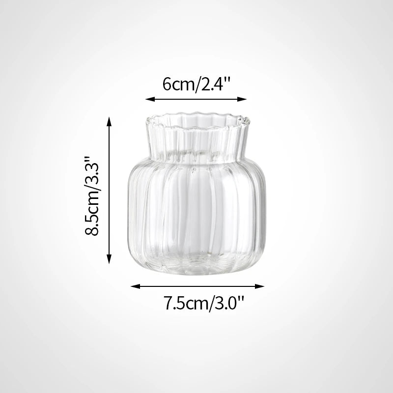 Vase Élia – Vase en Verre Transparent Minimaliste