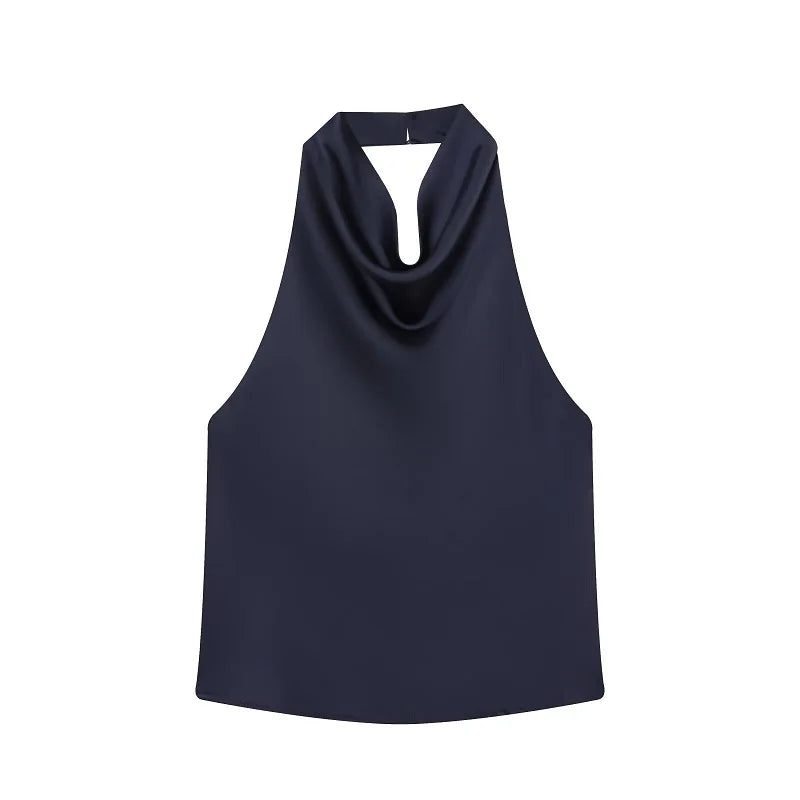 Top Élise – Satin Éclipse