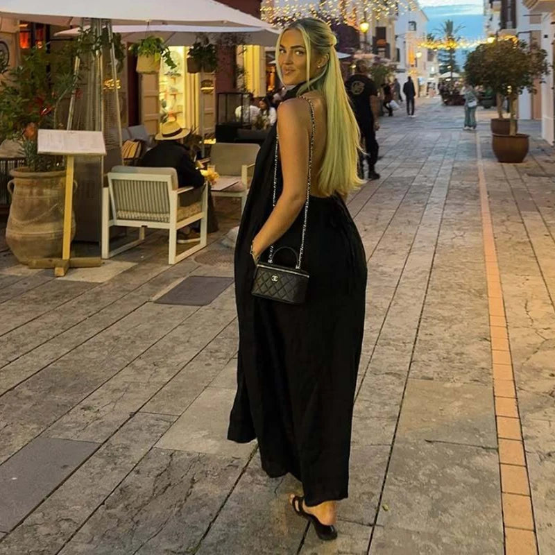 Robe Soléna – Robe Midi Élégante Dos Nu