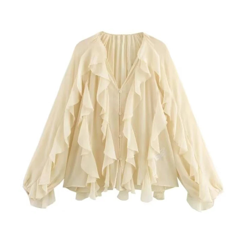 Blouse Élise – Brume Romantique