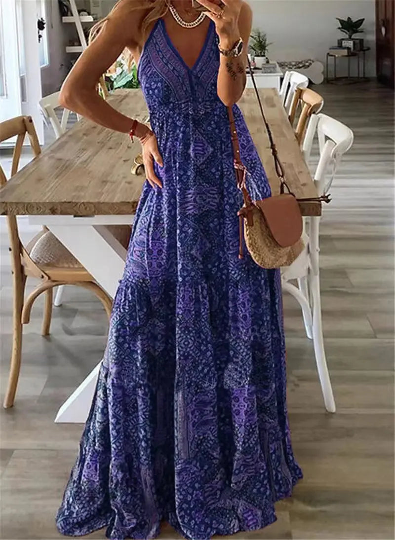 Robe Rosalie – Robe Longue Fleurie Bohème