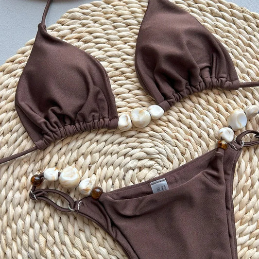 Jade Bikini – Emerald Green Triangle Bikini