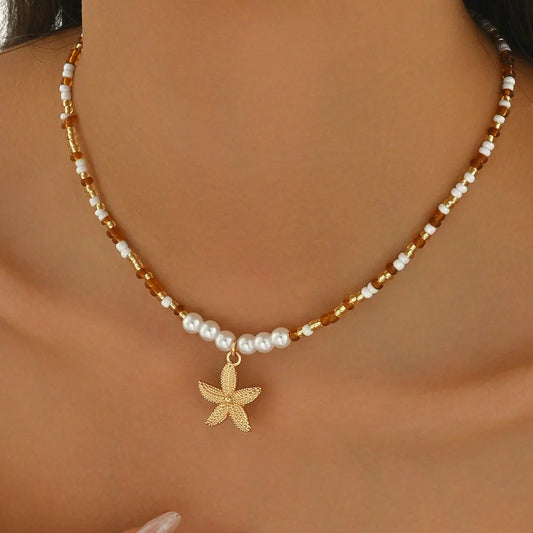 Nerea Necklace – Boho Shell Necklace