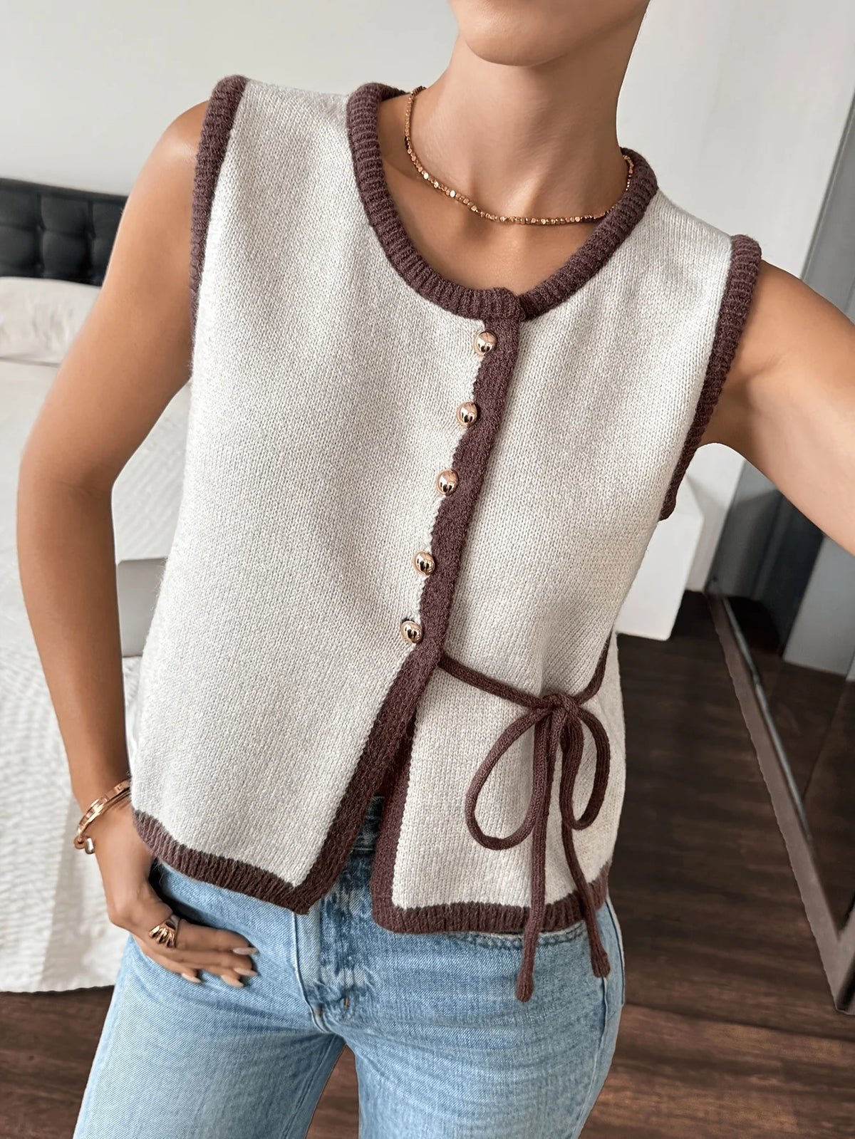 Gilet Léna – Contraste Chic