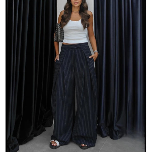 Pantalon Alba – Plissé Graphique