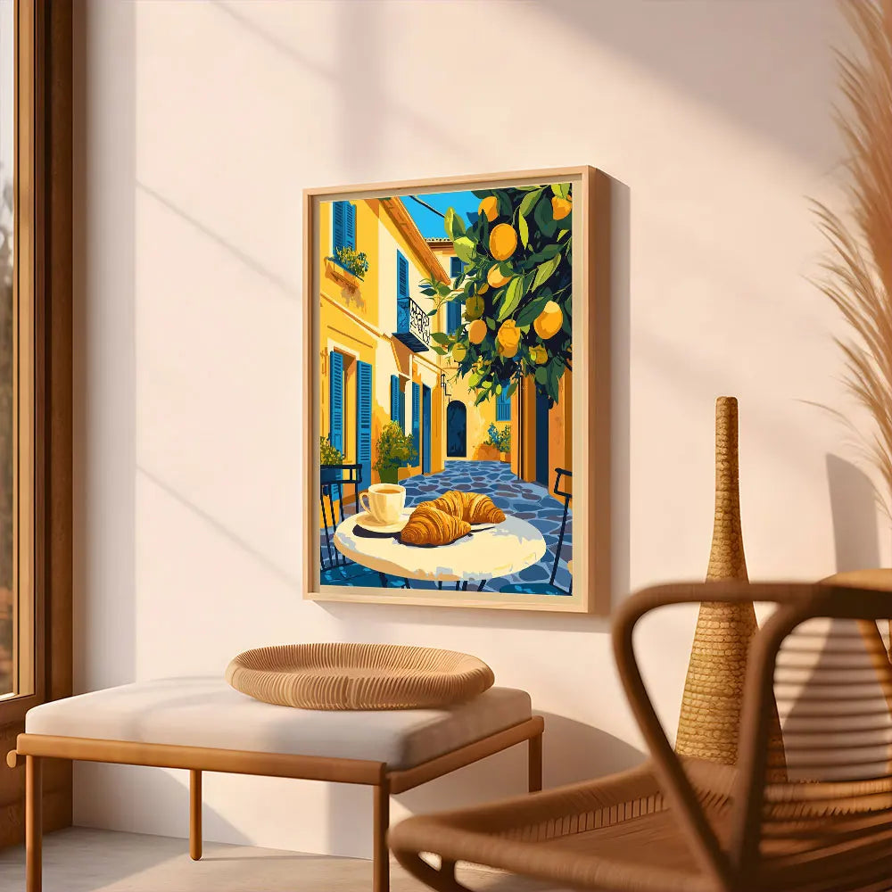 Affiche Capri – Toile Murale "La Dolce Vita" Citrons de Capri