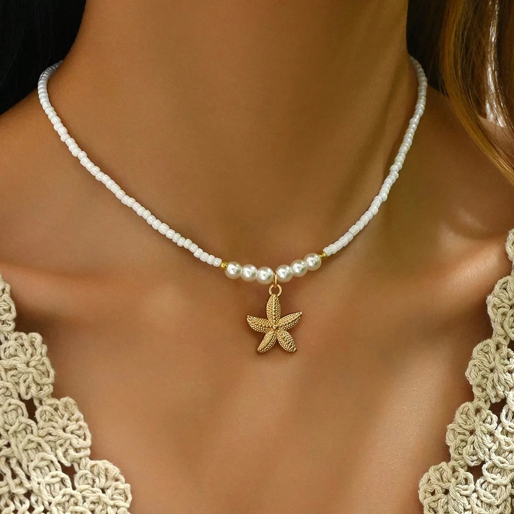 Collier Néréa – Collier Coquillage Bohème