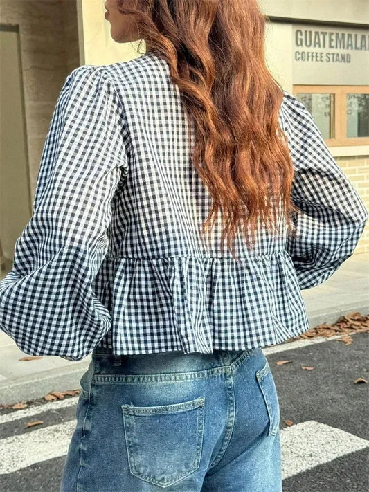 Blouse Juliette – Carreaux Romantiques