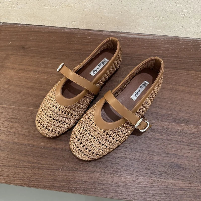Ballerines Livia – Mary Janes Tressées