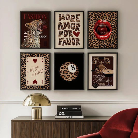 Affiche Savannah léopard chic