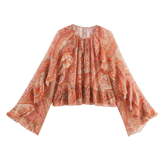 Blouse Élise Paisley Bohème pour femme