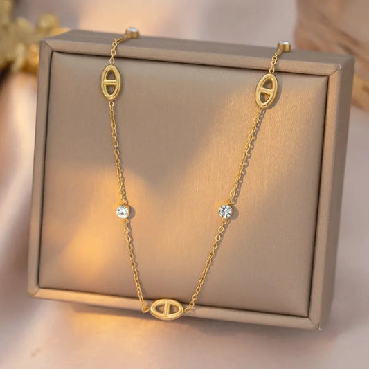 Collier Céleste zircon élégant