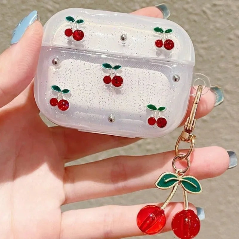Coque Luna Cerises Scintillantes pour iPhone