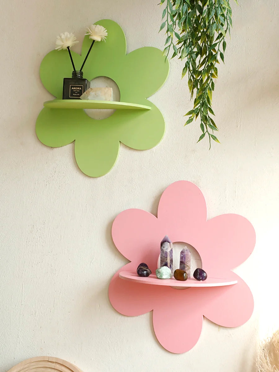 Étagère murale Soléa bohème pour cristaux et décoration