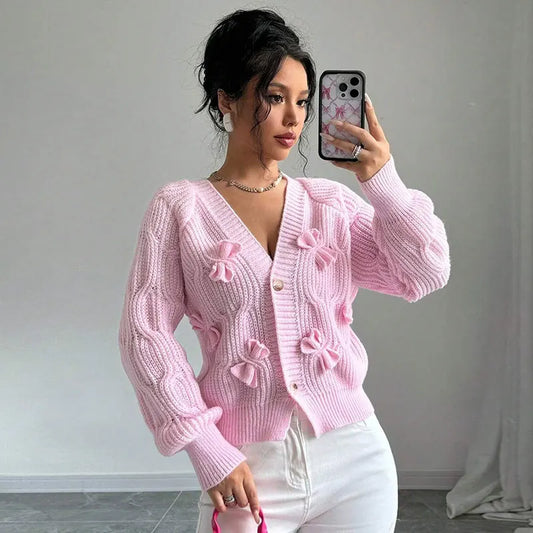 Gilet Élise Nœud Romantique pour femme