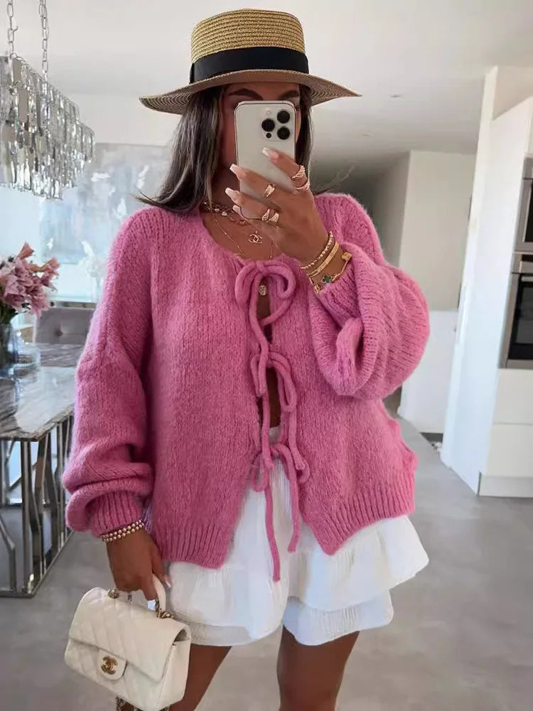 Gilet Élise Ruban Élégance pour femme