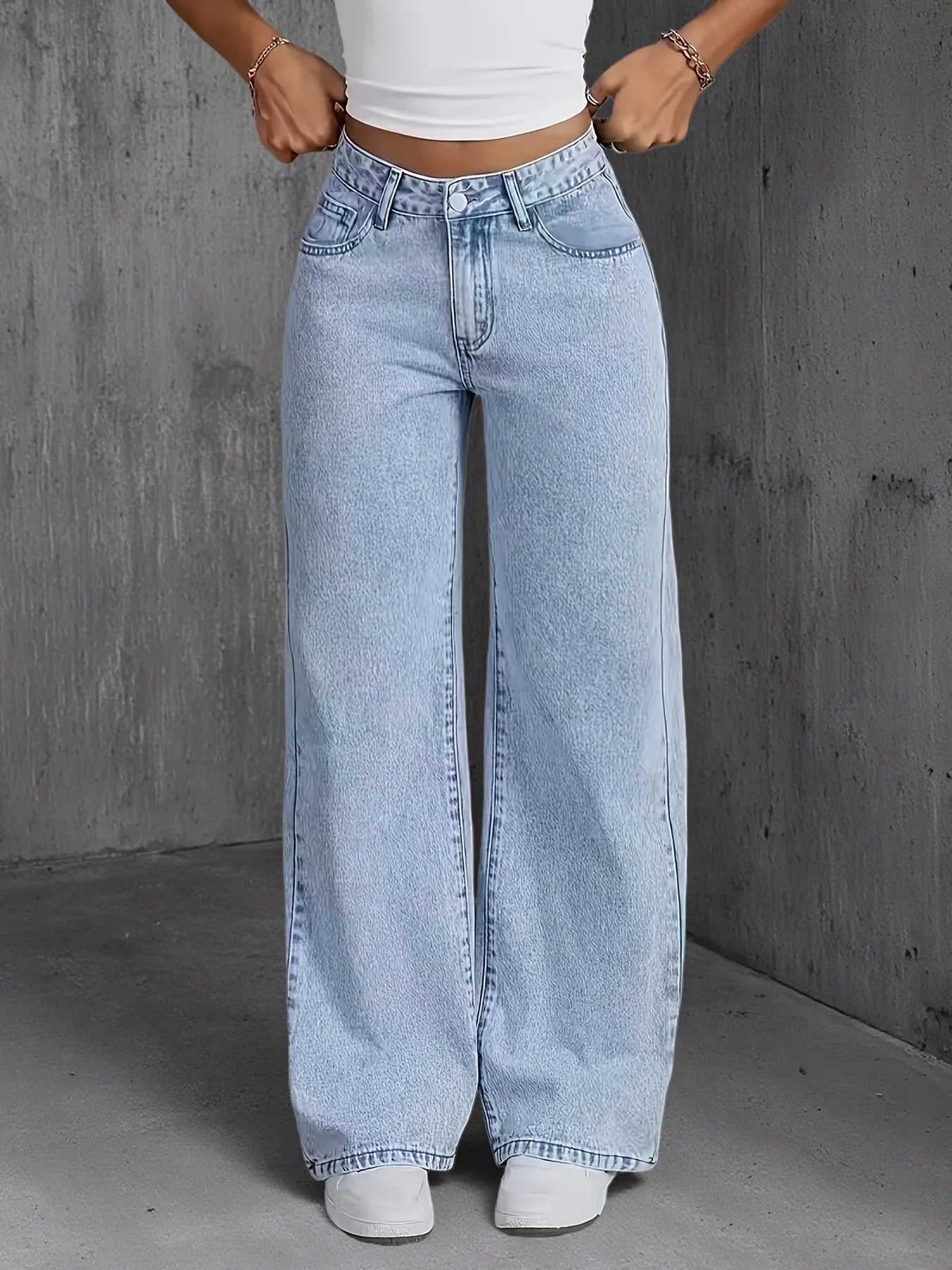 Jean Camille coupe wide leg pour femme
