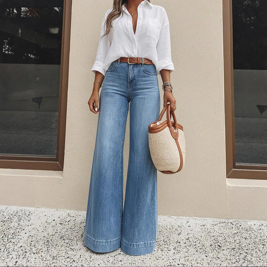 Jean Camille vintage coupe wide leg pour femme