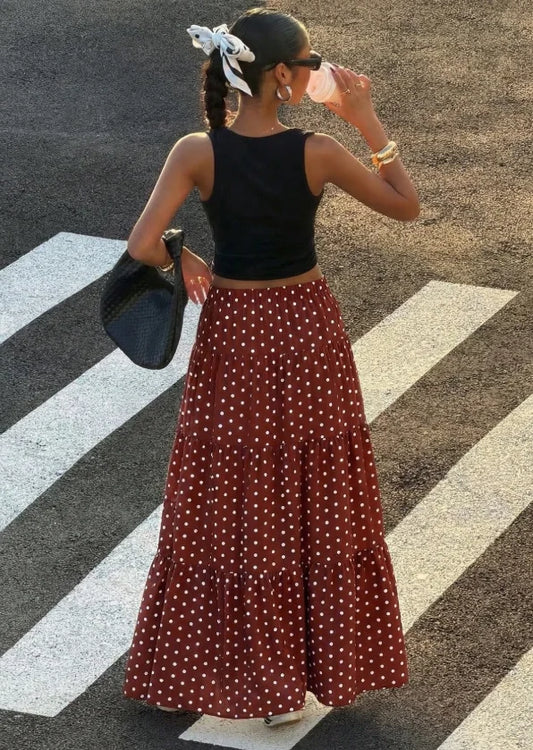 Jupe Camille Pois Couture pour femme