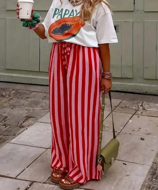 Pantalon Camille Rayures Riviera pour femme