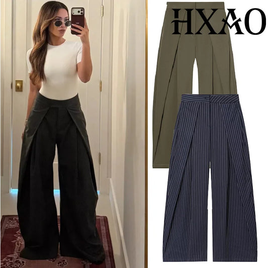 Pantalon Élina tailleur rayé pour femme