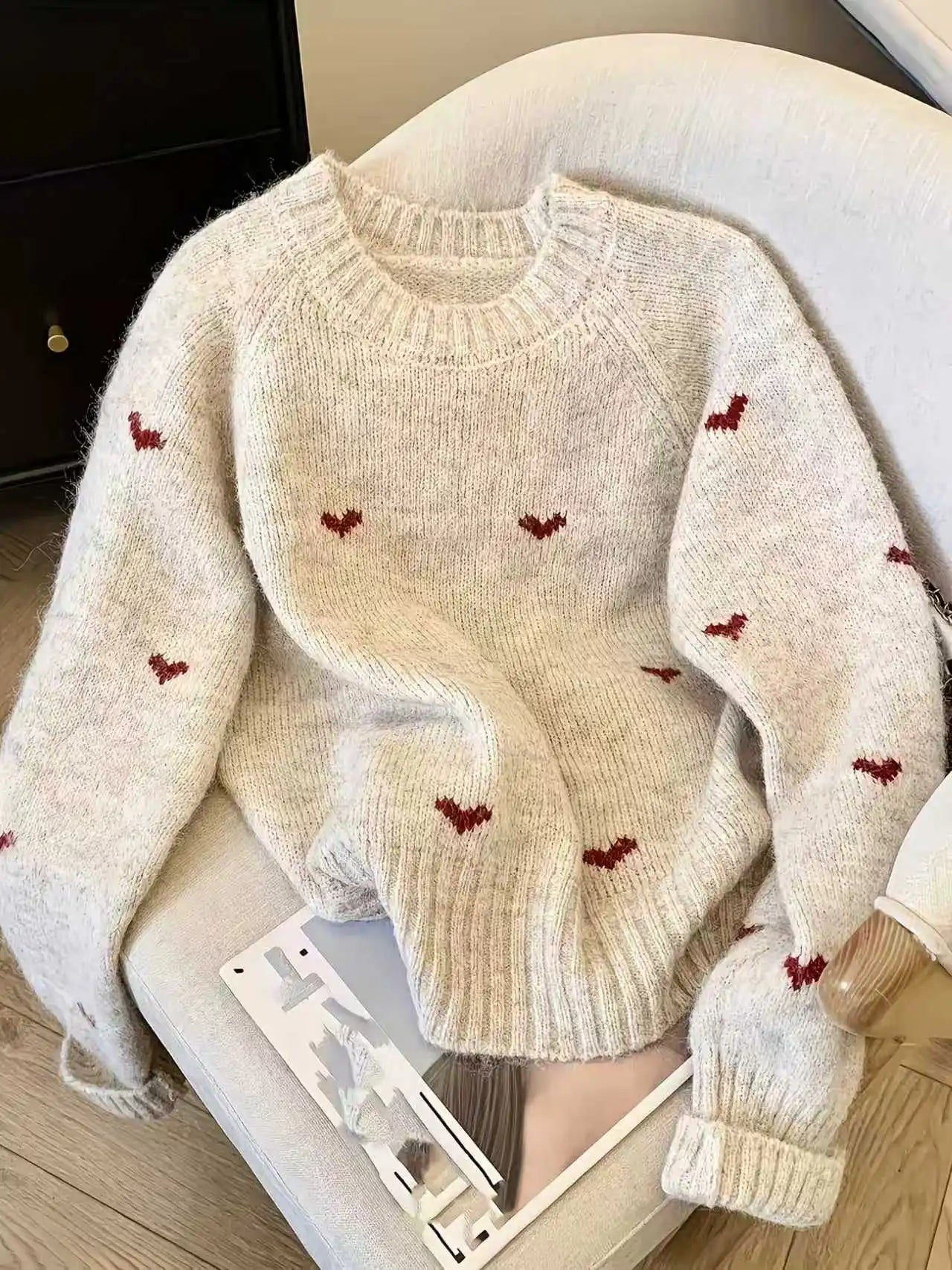 Pull Élise Cœur Tendre pour femme
