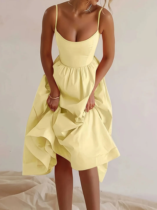 Robe Élina longue minimaliste pour femme