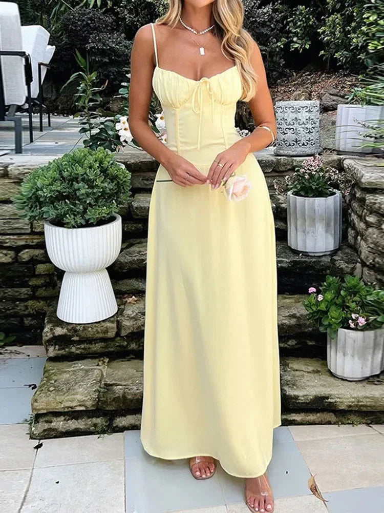 Robe Soléna dos nu élégante pour femme