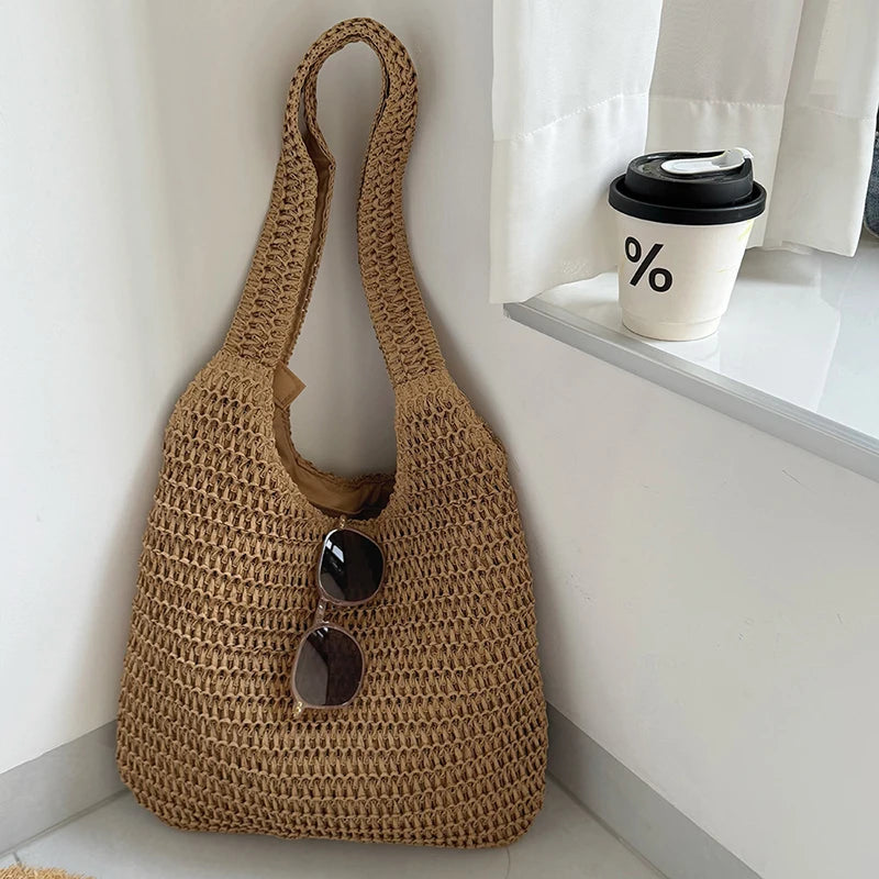 Sac Flora en rotin Évasion pour femme
