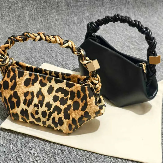 Sac Paris bandoulière tressé en cuir pour femme